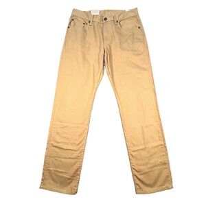 NWT Levi's Tan Middy Straight Mid Rise Twill Jeans Women Size 28